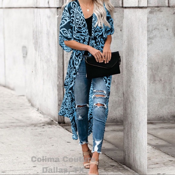 Keep it classy damask duster - Picture 3 of 4